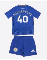 Leicester City Facundo Buonanotte #40 Hjemmedraktsett Barn 2024-25 Korte ermer (+ bukser)